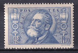 1936 - YVERT N° 319 ** MNH - COTE = 43 EUR. - JAURES - Nuevos