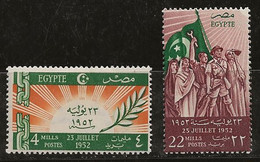 Egypte 1952 N° Y&T :  307 Et 310 * - Neufs