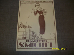 Affiche / Poster - Cigarettes St. Michel - Serie Documentaire Fabrication - N° 10 Mise En Paquets - Autres & Non Classés