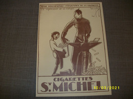 Affiche / Poster - Cigarettes St. Michel - Serie Documentaire Fabrication - N° 9 Impression De La Marque - Other & Unclassified