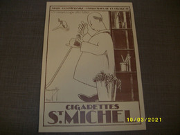 Affiche / Poster - Cigarettes St. Michel - Serie Documentaire Fabrication - N° 7 Remplissage Des Tubes - Autres & Non Classés
