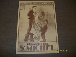 Affiche / Poster - Cigarettes St. Michel - Serie Documentaire Fabrication - N° 6 Découpage Du Papier - Altri & Non Classificati