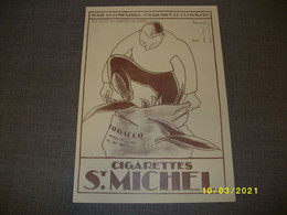 Affiche / Poster - Cigarettes St. Michel - Serie Documentaire Fabrication - N° 4 Mise En Ballots Du Tabac - Autres & Non Classés