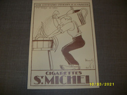 Affiche / Poster - Cigarettes St. Michel - Serie Documentaire Fabrication - N° 2 Lavage Du Tabac - Altri & Non Classificati