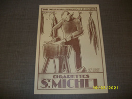 Affiche / Poster - Cigarettes St. Michel - Serie Documentaire Fabrication - N° 5 Coupe Du Tabac - Autres & Non Classés