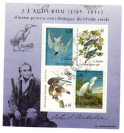 Hommage Au Peintre Ornithologue Audubon -  Yvert Et Tellier 18 - Cote 7€ - Gebraucht