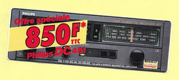 AUTOCOLLANT - STICKER PHILIPS DC 451 - AUTORADIO - RENAULT BOUTIQUE - Stickers