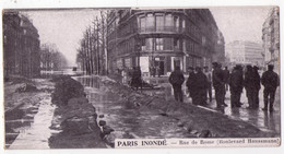 8613 - Paris Inondé ( 8e ) - Rue De Rome ( Boulevard Haussmann ) - Cp Offerte Par  La Chicorée " A La Ménagère " - - Unclassified