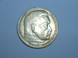 ALEMANIA 5 MARCOS PLATA 1935 J (Hindemburg) (4843) - 5 Reichsmark