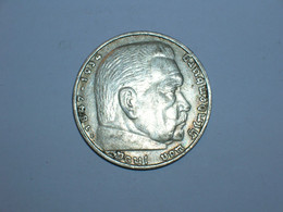ALEMANIA 5 MARCOS PLATA 1936 D (Hindemburg) (4845) - 5 Reichsmark