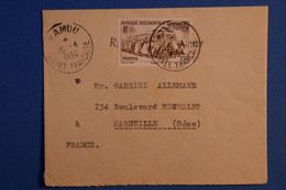 L25 GUINEE BELLE LETTRE ASSEZ RARE 1954 PETIT BUREAU MAMOU POUR MARSEILLE FRANCE+ TAB +AFFRANCH INTERESSANT - Brieven En Documenten