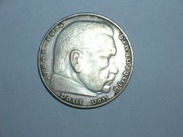 ALEMANIA 2 MARCOS PLATA 1937 D (Hindenburg) (3266) - 2 Reichsmark