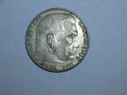 ALEMANIA 2 MARCOS PLATA 1937 F (Hindenburg) (3268) - 2 Reichsmark