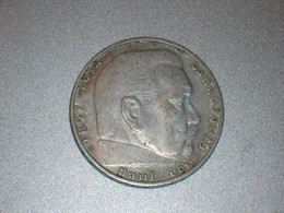ALEMANIA 2 MARCOS PLATA 1937 G (Hindenburg) (4964) - 2 Reichsmark