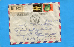 Marcophilie-lettre REC -Soudan >Françe-cad-bamako-1959+Thematic-2-stamps A O F-N°71+69 FRUIT - Other & Unclassified