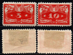POLONIA - 1920 - NUMERO E STELLE - MH - Dienstzegels
