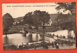 ZLF-30 Valentigney 25580 Passerelle Et Longines, ANIME. Circulé 1925 Vers Le Jura Suisse CLO 9763 - Valentigney