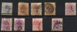 ORANJE FREE STATE - Small Lot Of 9 Stamps.  Stamps Are Used And Hinged. Some With Paper On The Back. - Oranje-Freistaat (1868-1909)