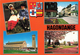 57 Hagondange Carte 4 Vues + Blason Cachet Hagondange 1978 - Hagondange