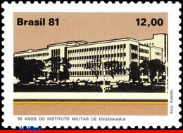 Ref. BR-1755 BRAZIL 1981 EDUCATION, INSTITUTE OF MILITARY, ENGINEERING, MI# 1839, MNH 1V Sc# 1755 - Ungebraucht