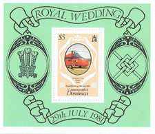 DOMINICA 1981 $5 Royal Wedding Charles And Diana MS MUH - Dominique (1978-...)