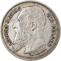 Monnaie, Belgique, Leopold II, 2 Francs, 2 Frank, 1909, TTB, Argent, KM:59 - 2 Frank