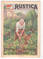 RUSTICA. 1952. N°28. Un Binage Vaut Deux Arrosages - Jardinería