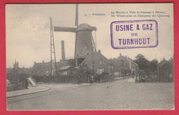 Turnhout - Top Kaart - De Windmolen En Doorgang Der Ijzerweg  -1913 ( Verso Zien ) - Turnhout