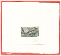 NOUVELLE CALEDONIE PA N°74 TYPE NON-EMIS EPREUVE D'ARTISTE MINE DE NICKEL COULEUR EN VERT - Other & Unclassified