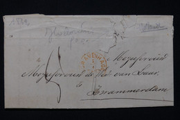 PAYS BAS - Lettre De Gravenhage En 1862, Cachet Rouge De Alphen Au Verso - L 91372 - Otros & Sin Clasificación