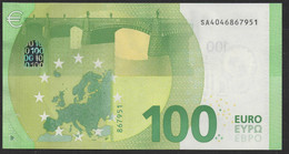 100 EURO ITALIA SA S009  "04" - DRAGHI  UNC - 100 Euro