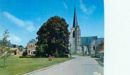 Cpsm -  Ailly Le Haut Clocher - Rue De Long , Place De L 'église              B553 - Ailly Le Haut Clocher
