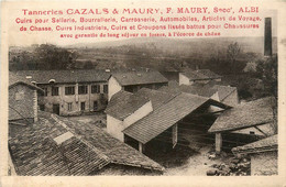 Albi * Cpa Pub Tanneries CAZALS Et MAURY * Usine Travail Du Cuir * Tanneur - Albi