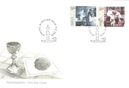 Norway Norge 2005  150th Anniversary Of The Church City Mission  Mi  1523-1524  FDC - Cartas & Documentos
