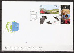 Norway Norge 2008 Stavanger 2008, European Culture Capital, Mi1659-1661 FDC - Covers & Documents