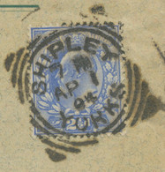 GB „SHIPLEY / YORKSHIRE“ Squared Circle Postmark (Cohen Type 1st II CT) Superb - Storia Postale