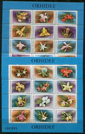 ROMANIA 1988 Orchids Blocks MNH/**.  Michel Blocks 248-49 - Hojas Bloque