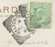 GB „WALTON-ON-NAZE“ (Walton-on-the-Naze) Squared Circle Postmark Cohen I SC - Storia Postale