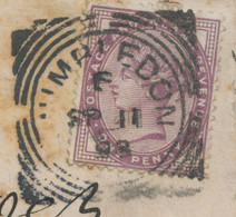 GB „WIMBLEDON“ (LONDON) Squared Circle Postmark (Cohen Typ 1st I SC) VF Strike - Storia Postale