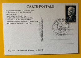 13421  - Cachet 3e Foire Aux Vieux Papiers  Bar Le Duc 5-6 Mai 1984 Sur Carte Raymond Poincarré - 1961-....