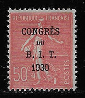 N° 264 CONGRES DU B.I.T. 1930 NEUF * TB COTE 2,80 € - Nuevos
