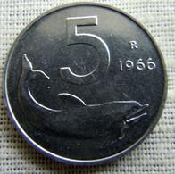 5 Lire 1966 FDC UNC STL - 1 Lira