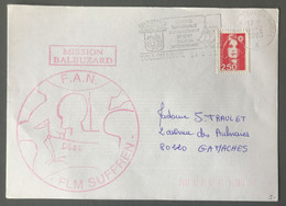 France Briat Sur Enveloppe TAD TOULON NAVAL 24.2.1993 - MISSION BALBUZARD - FLM SUFFREN - (B3904) - 1961-....