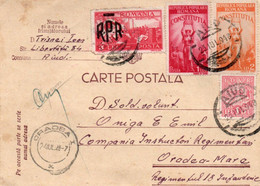 A1058 - CARTE POSTALA REGIMENTUL 18 INFANTERIE ORADEA - AIUD ROMANIA  POSTAL STATIONERY PRINT MILITARY ROMANIA 1948 - 2de Wereldoorlog (Brieven)