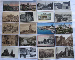 137111/ 100 Ansichtskarten Ortschaften Karlshafen, Meersburg, Bad Steben Usw. - 100 - 499 Postcards