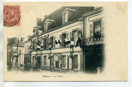28 ILLIERS COMBRAY La Mairie Pavoisée Drapeaux Jour De Fete 1905 écrite    - DECOLLEE  à Restaurer   /D12-2018 - Illiers-Combray
