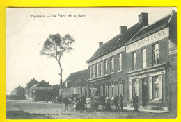 HERSEAUX PLACE DE LA GARE & CAFÉ DU TELEGRAPHE COUTREZ-HESPEL & CAFÉ ROUBAISIEN ESTAIMPUIS ESTAMINET ANIMEE HERZEEUW 334 - Estaimpuis