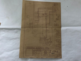 BERGMANN BERLIN VECCHIO SCHEMA ELETTRICO DREHSTROM EICHSTATION CM.29X20 - Andere Pläne