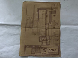 BERGMANN BERLIN VECCHIO SCHEMA ELETTRICO DREHSTROM EICHSTATION CM.29X20 - Autres Plans