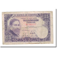 Billet, Espagne, 25 Pesetas, 1954, 1954-07-22, KM:147a, TB - 25 Pesetas